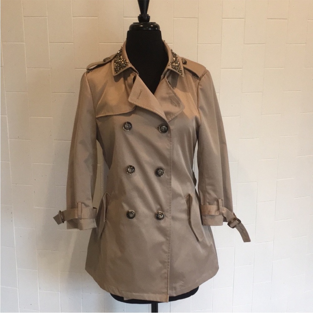 ✨Motivi Embellished Italian Trench Coat✨
